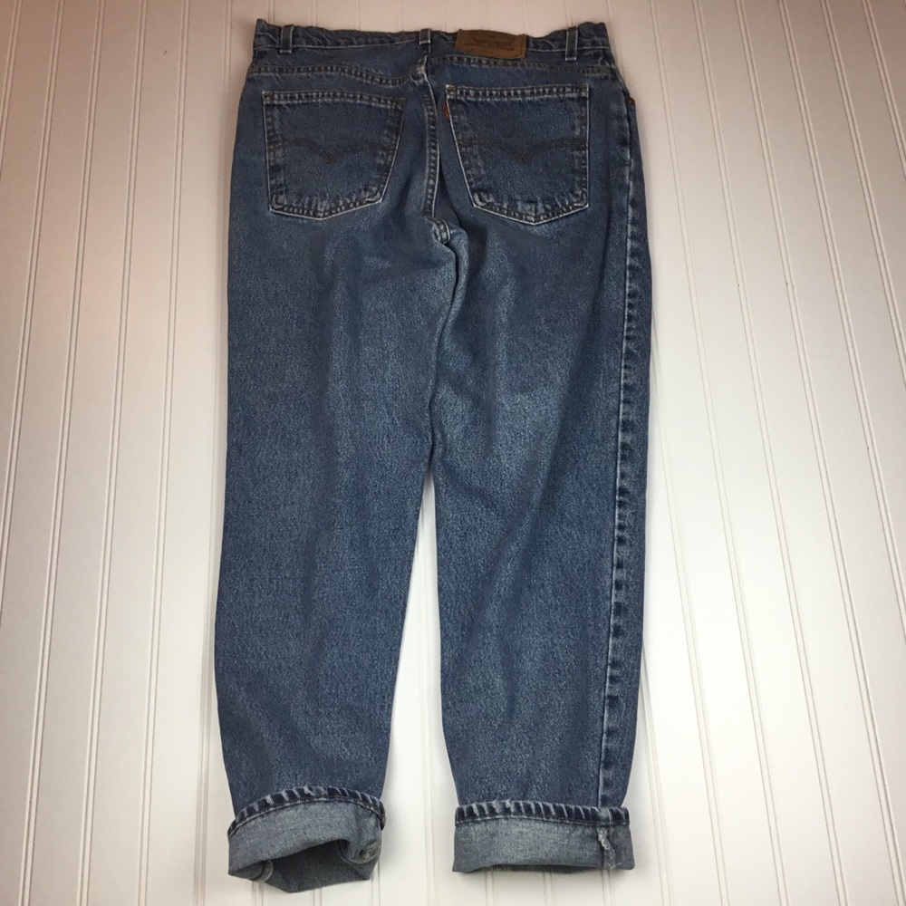 VERY RARE VINTAGE LEVI’S 950 Orange Tab Relaxed Fit Tapered Leg Jeans - Picture 4 of 15